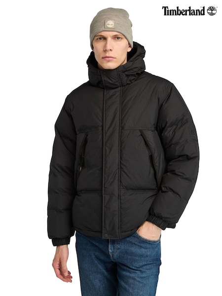 Timberland Howker Durable Water Repllent Puffer Black Jacket (879494) | AED699