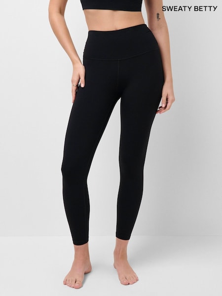 Черный - Леггинсы со сборками Sweaty Betty Ultimate Studio