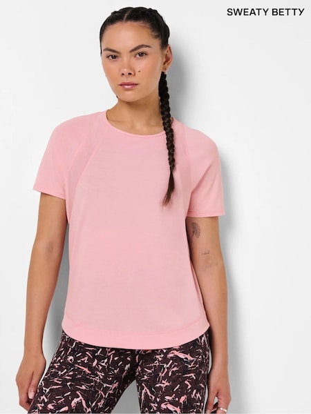 Pink - Sweaty Betty Breathe Easy Mesh T-shirt