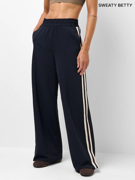 Zils - Sweaty Betty Lightweight Linear Striped Wide Leg Trousers