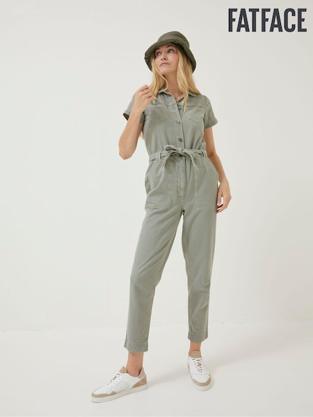 FatFace Green Imogen Short Sleeve Boilersuit (879842) | €50