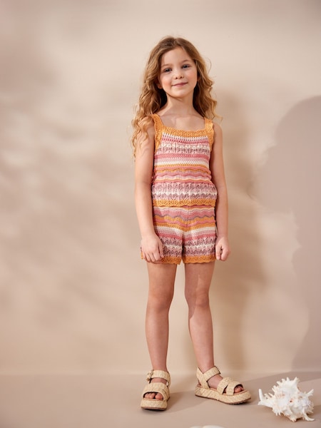 متعدد الألوان - Crochet Co-ord Set (3-10yrs) (879870) | ‏24 د.إ.‏ - ‏ 30‏ د.إ.