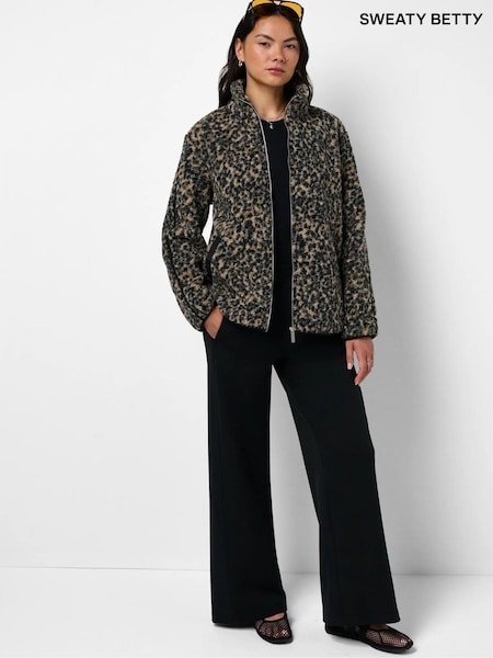 Қоңыр - Sweaty Betty жұмсақ контрасты сыдырмалы жүн