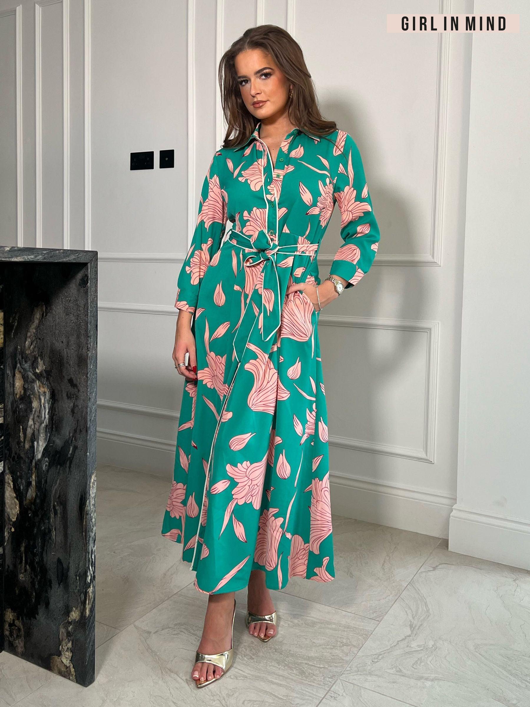 Dresses Green Shirt Dress Long Sleeve Partywear Next Luxembourg