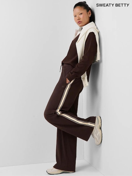 Brown - Sweaty Betty Explorer Side Stripe Wide Leg Trousers