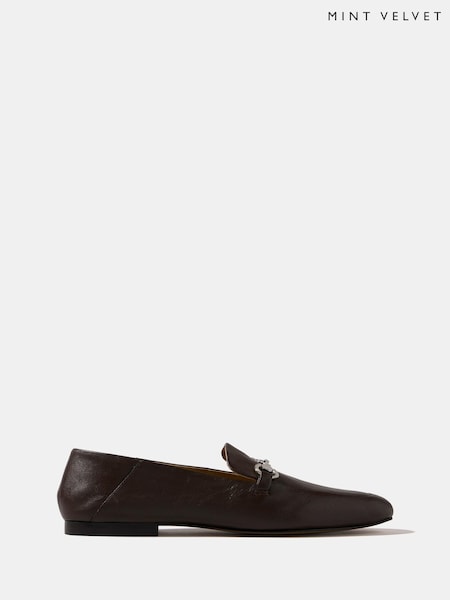 Brown - Mint Velvet Camille Loafers