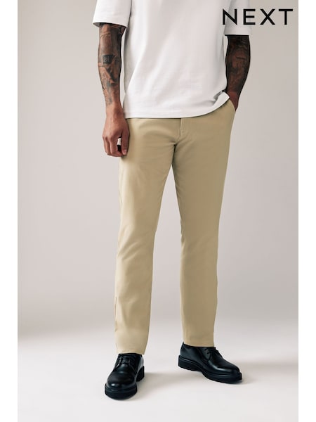 Stone Slim Fit Stretch Chinos Trousers (881759) | CA$53