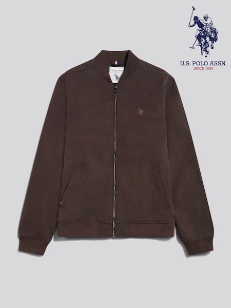 Қоңыр - Regular U.s. Polo Assn. Jersey Lined Smart Bomber Jacket
