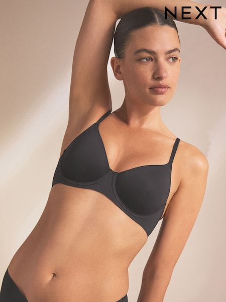 Black Non Pad Full Cup Forever Lite Smoothing Bra (882446) | AED42