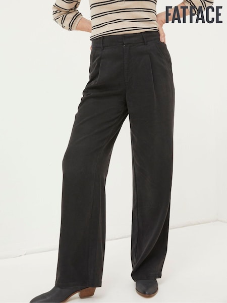 FatFace Black Blake Wide Leg Drape Trousers (882475) | €21