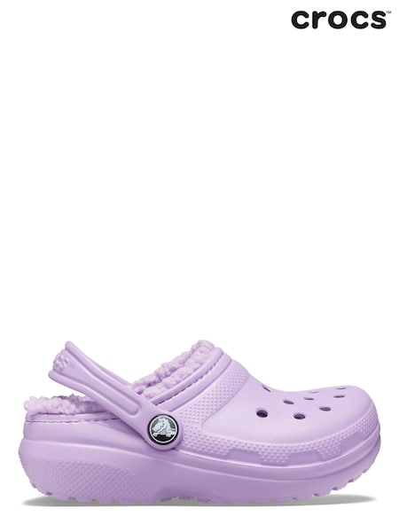 Crocs Kids Purple Classic Lined Clog Sandals (882488) | 161 LEI