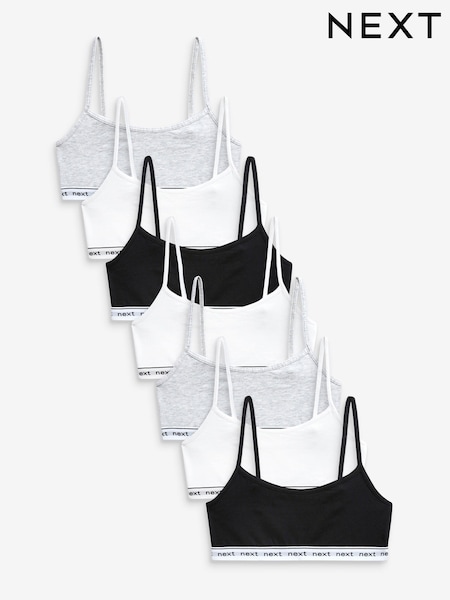Črna-rdeča-bela - 7 Pack Strappy Crop Tops (5-16yrs) (882492) | € 16 - € 22