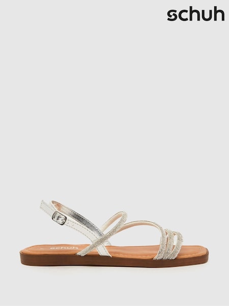 Argint/Argintiu - Sandale cu barete Schuh Tiffany (882528) | 198 LEI