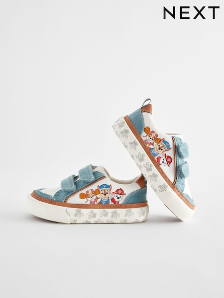 Neutral Blue Paw Patrol Wide Fit (G) Two Strap Touch Fastening Shoes (882961) | €10 - €12