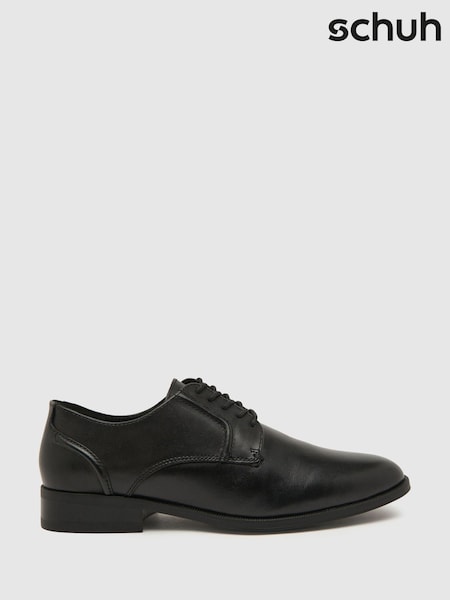 Negru - Pantofi cu șireturi din piele Schuh Reilly (882965) | 287 LEI