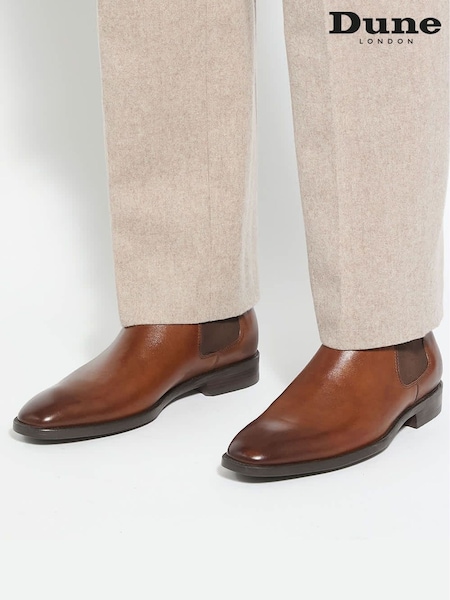 Коричневый - Wide Fit Dune London Matchin Chelsea Boots