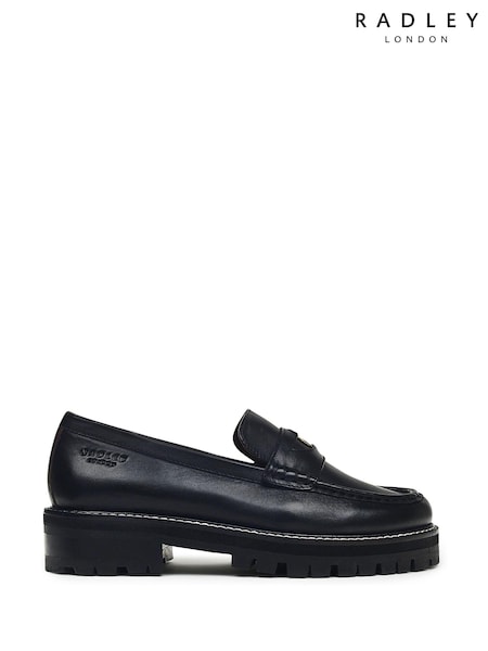 Radley London Thistle Grove Chunky Penny Black Loafers (883493) | € 102