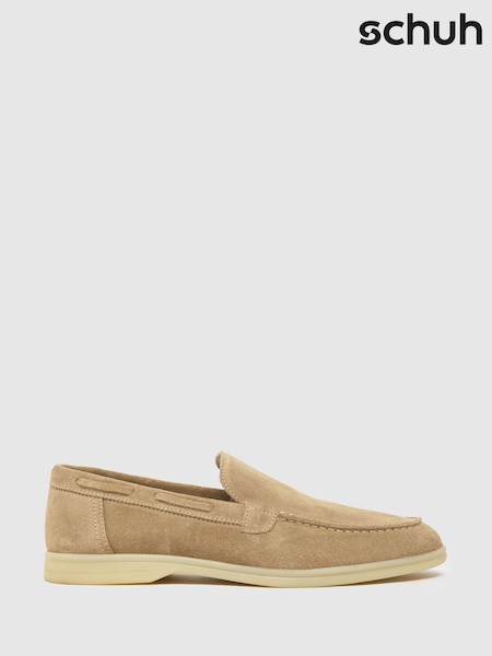 Natural - Mocasini din piele întoarsă Schuh Phillip (883564) | 410 LEI