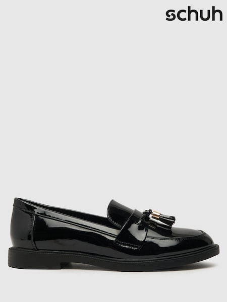 Schuh Lohan Patent Tassel Black Loafers (883720) | AED93