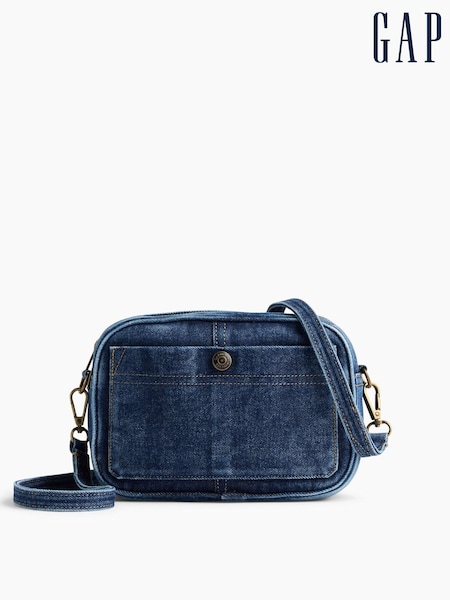 Dark Wash - Gap Denim Pocket Crossbody Bag