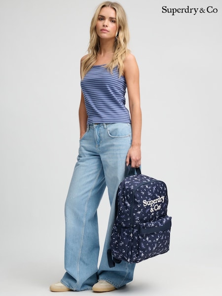 蓝色 - Superdry Heritage Aop Backpack