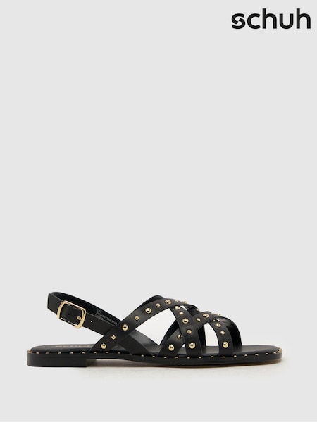 Schuh Thelma Studded Suede Sandals (884357) | AED122