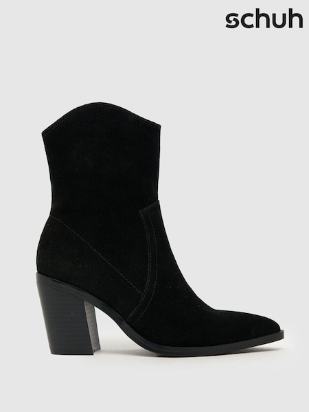 Черный - Schuh Angelo Suede Western Boots (884408) | €46