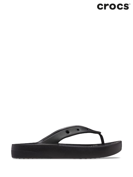 Crocs Black Classic Platform Flip Flops (884749) | €11