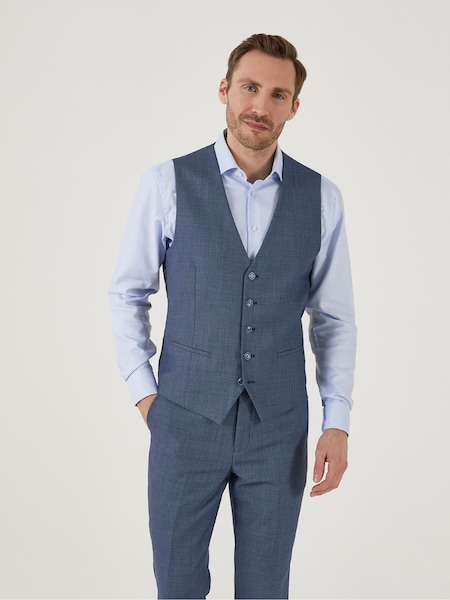 Skopes Blue Watson Wool Blend Tailored Fit Suit Waistcoat (884768) | €41.50
