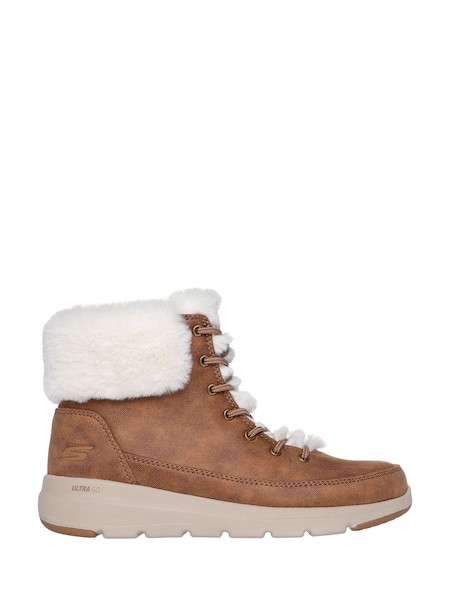 Skechers Natural Womens Glacial Ultra Boots (885197) | AED301