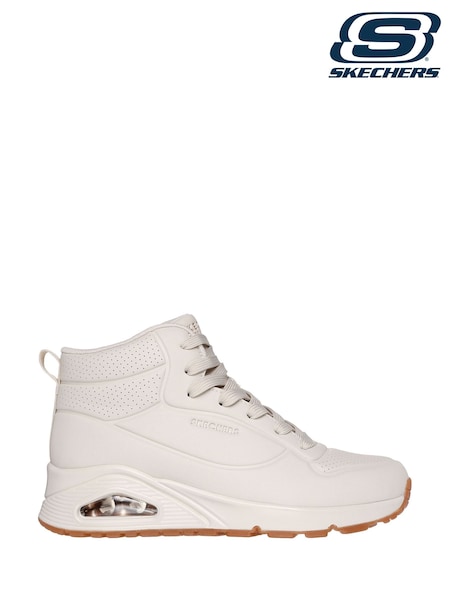 Skechers White Womens Uno Stand High Trainers (885291) | AED322
