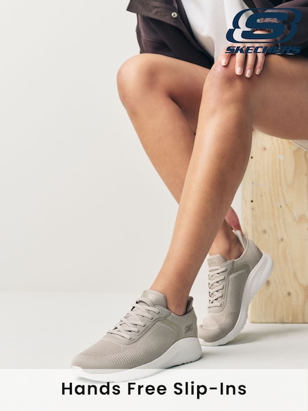 Skechers Natural Standard Fit Slip-Ins: BOBS Sport Squad Chaos Trainers (885493) | €106