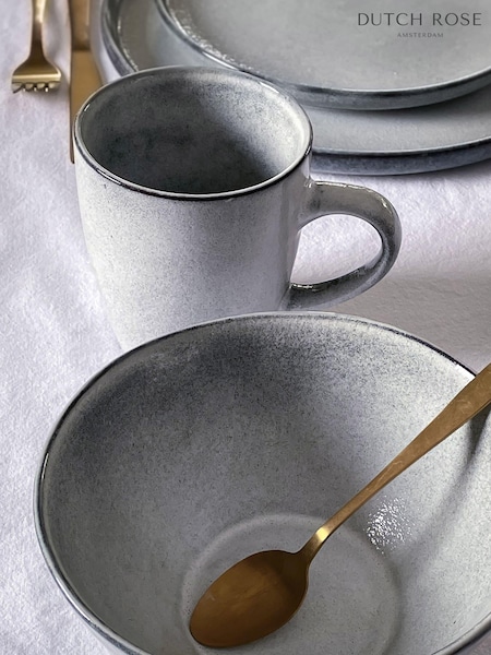 Dutch Rose Set of 4 Grey Serenity Mugs (885667) | €46