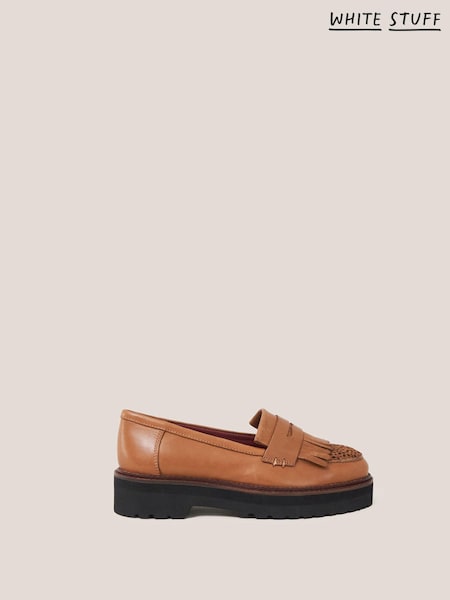 White Stuff Natural Elva Chunky Leather Loafers (886457) | €43.50