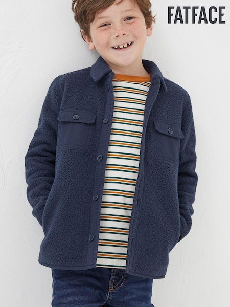 FatFace Blue Borg Shacket (886530) | €17.50