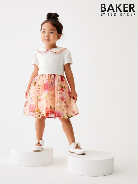 Baker by Ted Baker Apricot Burnout Mockable Dress (886697) | €21.50 - €25