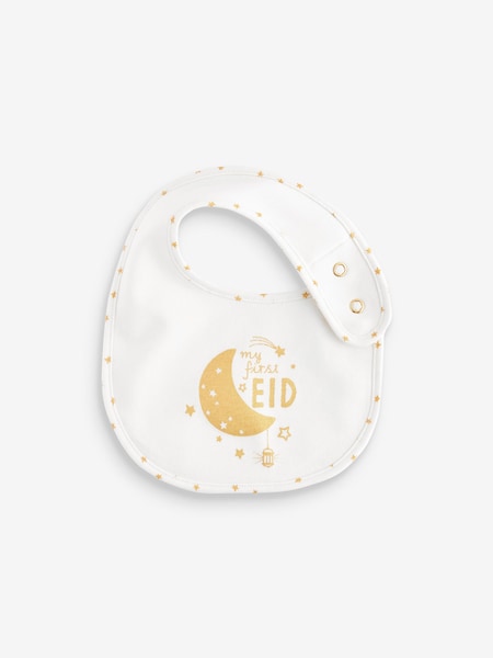 White/Gold Eid Bib (886991) | €1