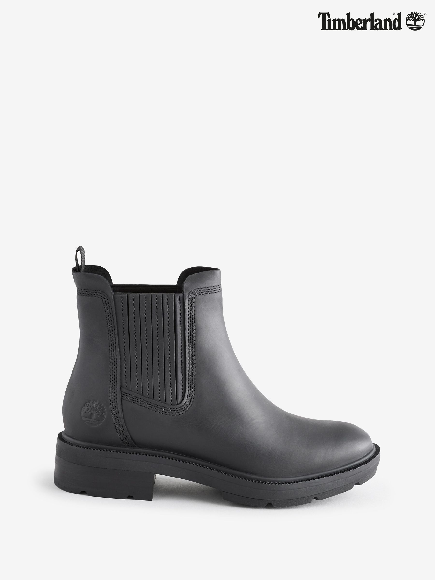 Black ankle boots timberland discount