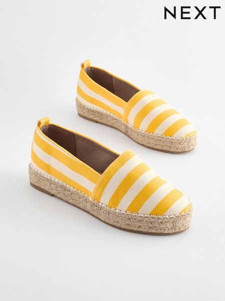 Yellow/White Forever Comfort® Chunky Espadrilles (888522) | €14