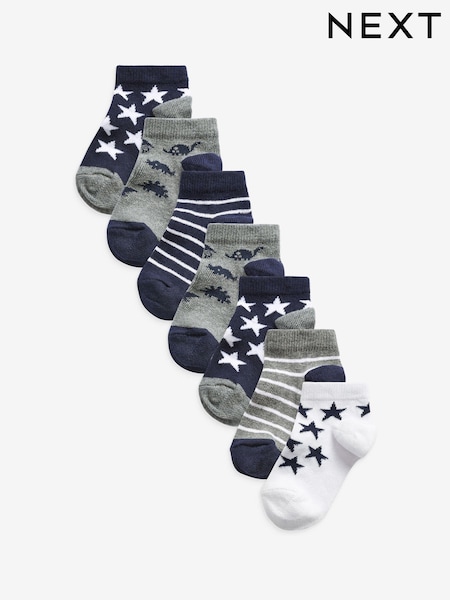 Blau - Rich Trainers Socks 7 Pack (888612) | 10 € - 13 €