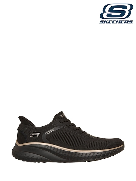 Black - Skechers Bobs Sport Squad Chaos Shoes