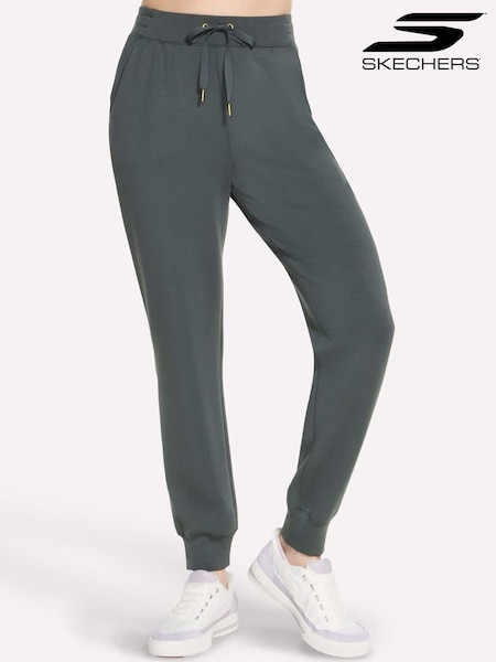 綠色 - Skechers Skechluxe Elevate 慢跑運動褲