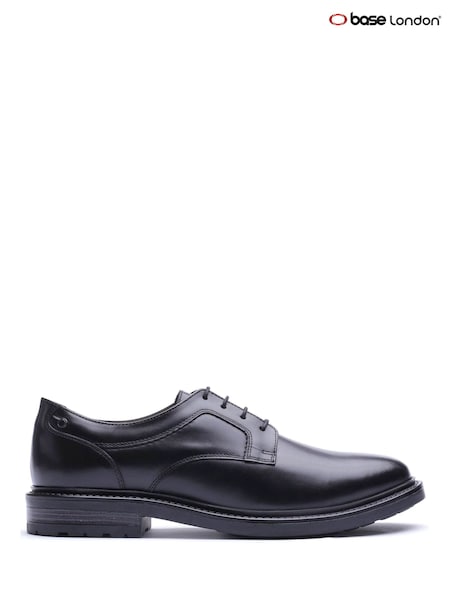 Black - Regular Base London Carter Lace Up Leather Shoes