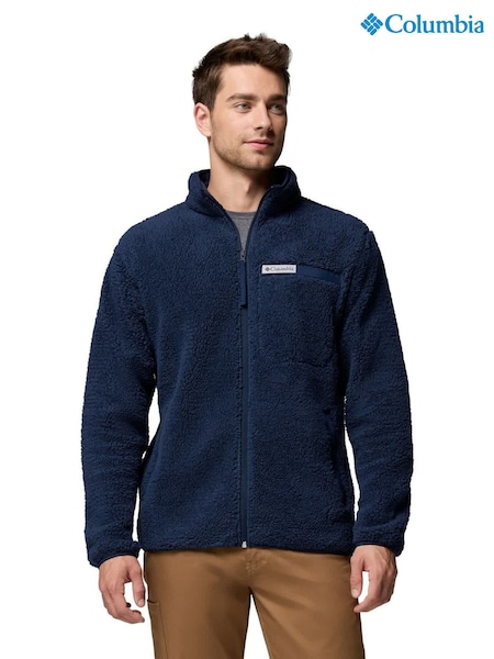 Blue - Regular Columbia Rugged Ridge High Pile Full Zip Fleece