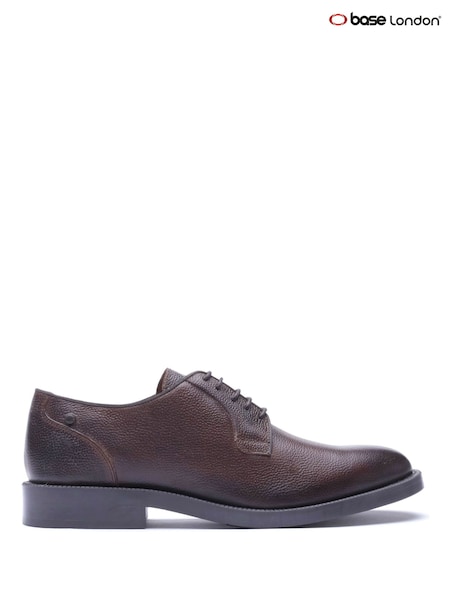 Καφετί - Regular Base London Luca Lace Up Leather Shoes