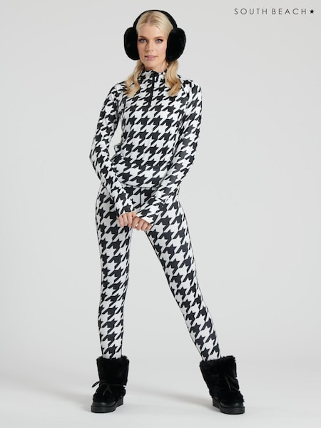 South Beach Black/White Ski Base Layer Leggings (889509) | €17.50
