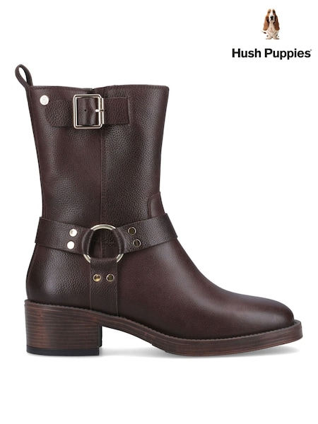 Marrón - Botas Hush Puppies Althea con hebilla