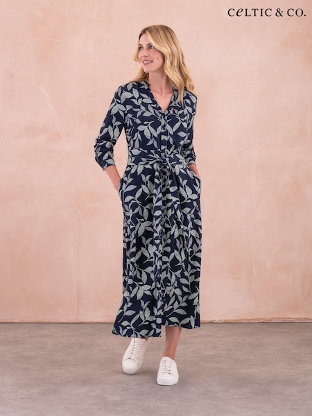 Celtic & Co. Blue Tie Front Midi Dress (889978) | €95