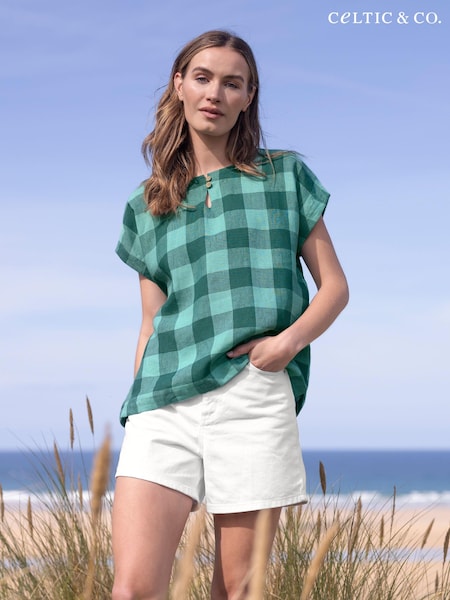 Celtic & Co. Green Button Detail Top (890050) | €51