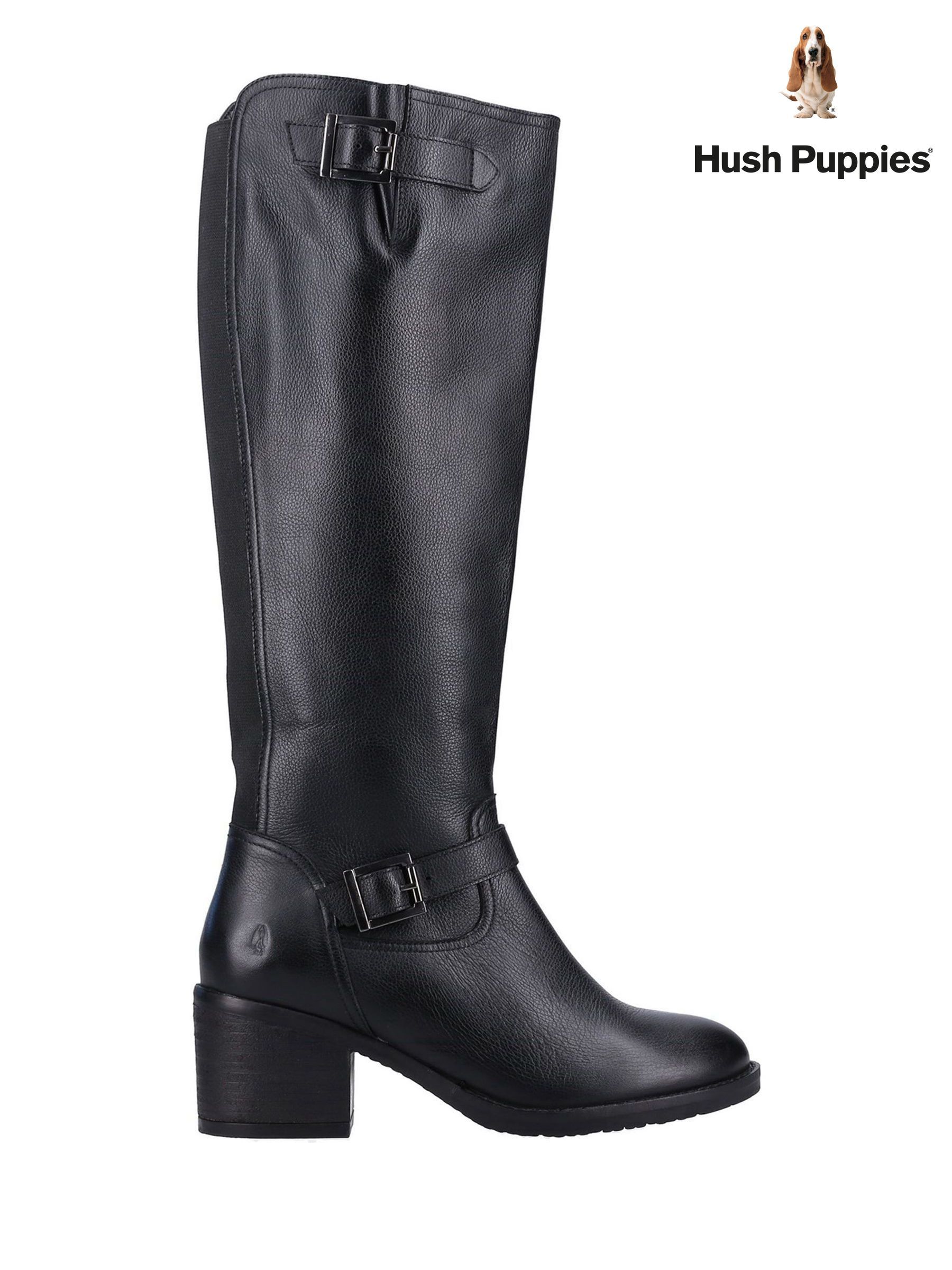 Women s Hush Puppies Sock Boot Plain Knee High Footwear Next Malta